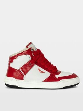 Zadig & Voltaire Wings High-Top Sneakers Men’s US 11 FR 44 Red Leather NIB